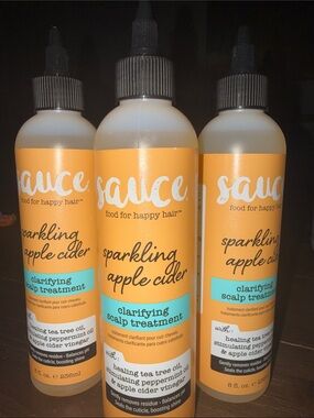 3 sauce Sparkling Apple Cider Clarifying Scalp Treatment - 8 oz each